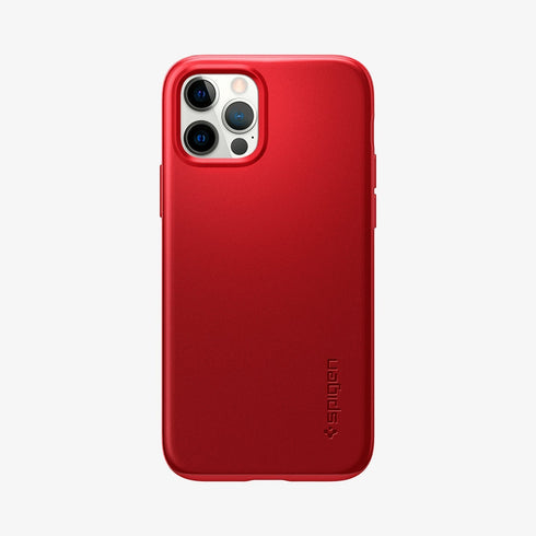 ACS01612 - iPhone 12 Pro Max Case Thin Fit in black showing the back